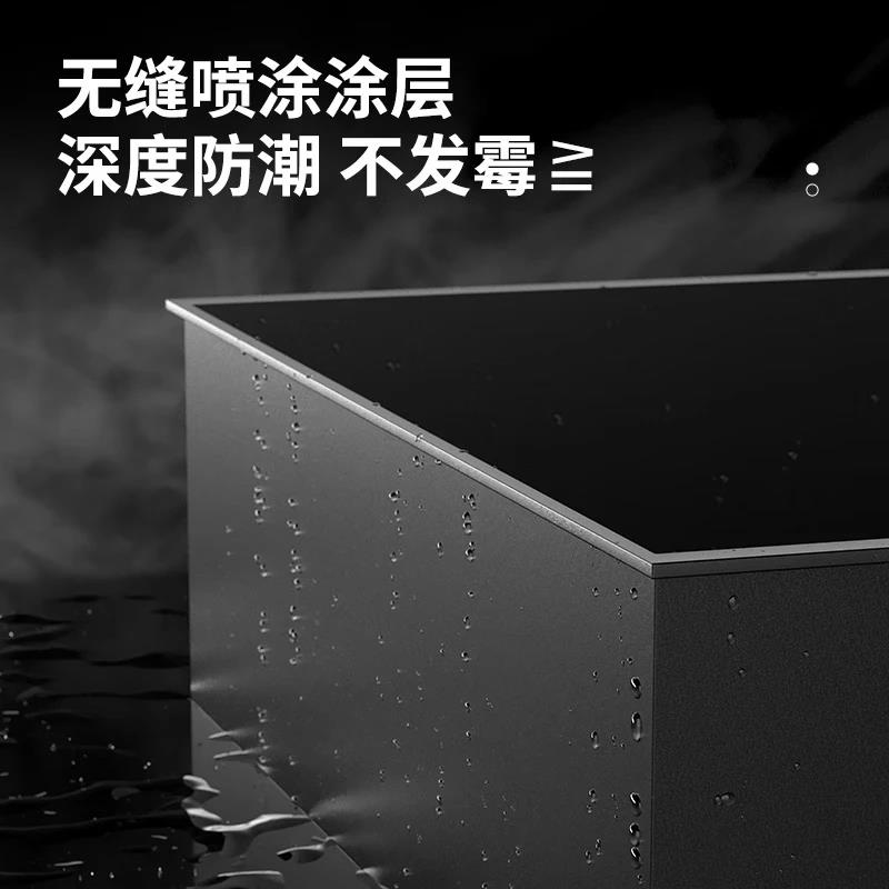 客厅嵌入式65/75/85寸电视机壁龛壁挂金属置物架定制极窄镂空边框