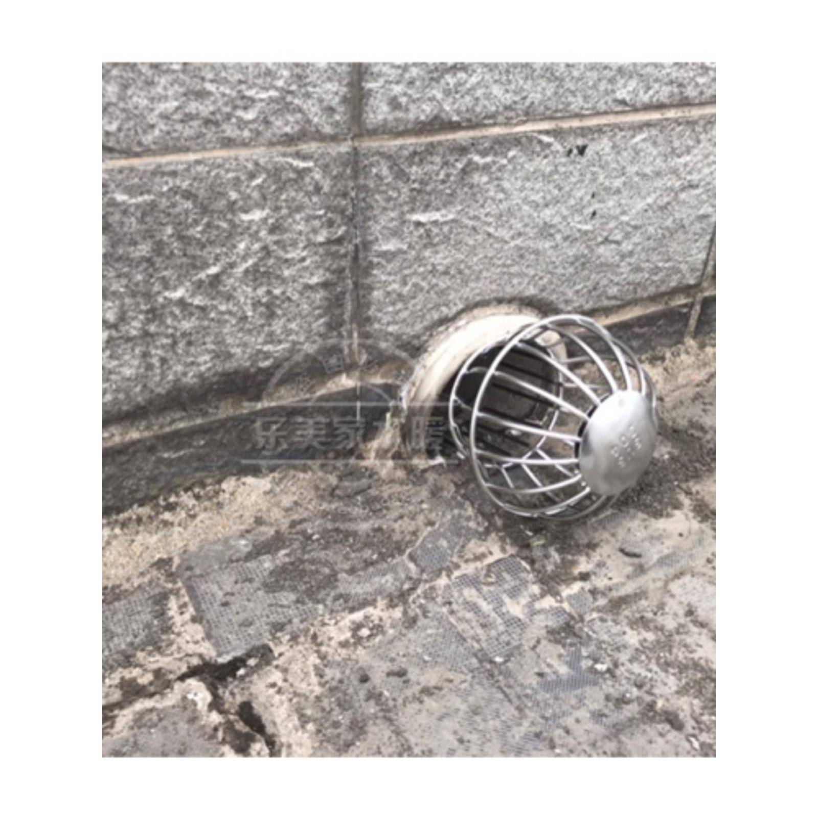 天台地漏304不锈钢75管阳台110盖防堵屋顶雨水过滤50管网线罩户外