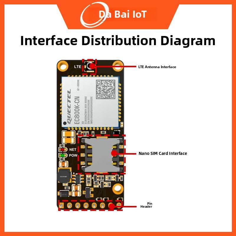 移远EC800K/EC801E核心板物联网4G全网通CAT1通信DTU模块开发板