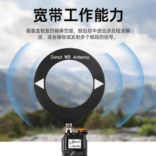 甜甜圈SW短波天线新版AM中波天线宽带接收天线迷你环形天线模块