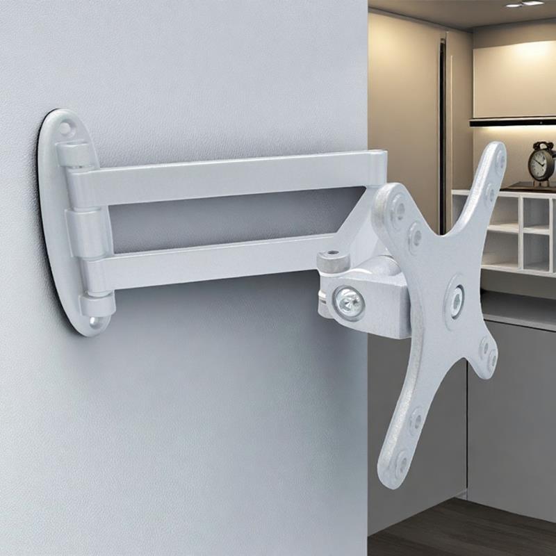 通用电脑液晶显示器支架壁挂万向横竖旋转伸缩电视机挂架可调挂墙