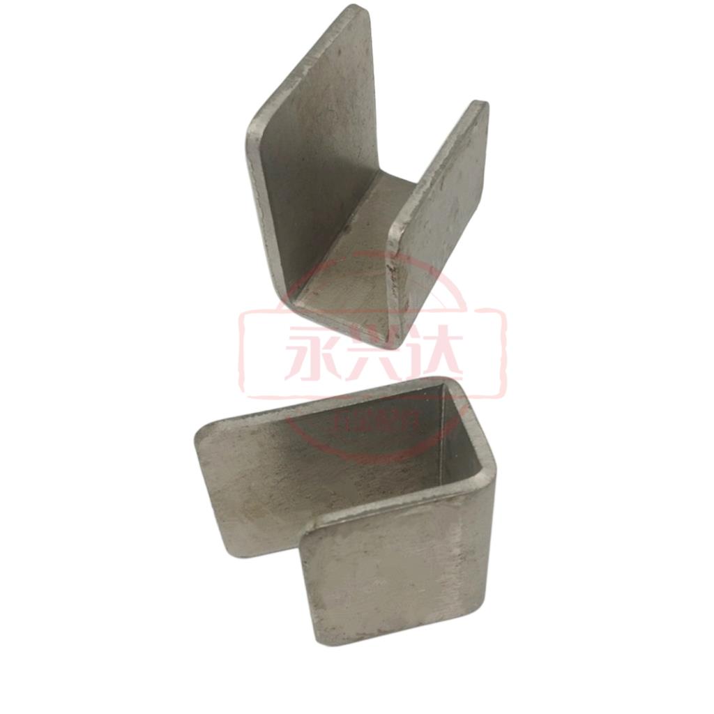 不锈钢U型卡扣圆C形铁片方管夹头固定夹u型槽角码连接件扣件配件