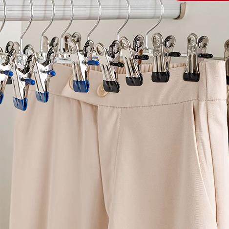 裤架裤夹子家用可调节防滑衣架挂衣神器不锈钢晾晒jk裙无痕收纳,收纳整理,裤/裙架,淘宝优惠券,粉丝福利购,淘宝优惠卷