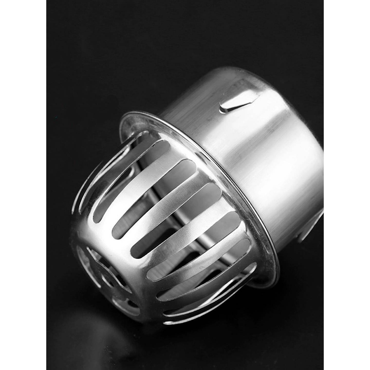 不锈钢阳台地漏天台防堵110pvc50管户外大排量75下水管过滤网罩