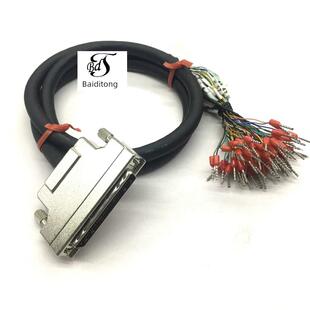 SCSI68线DB型68公头带编号数据线/号码管压管型端子转接线/分线器