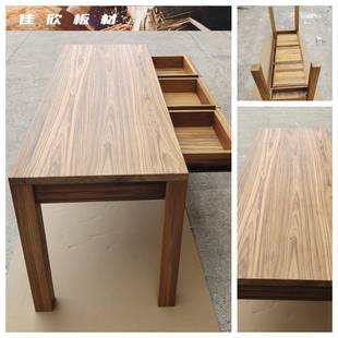 缅甸柚木实木木料窗台板桌面台面原木木方木条DIY家俱隔板木托