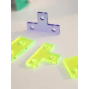 2020铝型材连接件L型/T型/端盖亚克力替代件端盖角码装饰角码