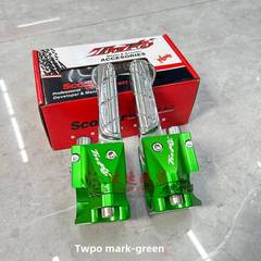 Twpo摩托车改装Bws125鸭折叠纺丝后踏板铝合金