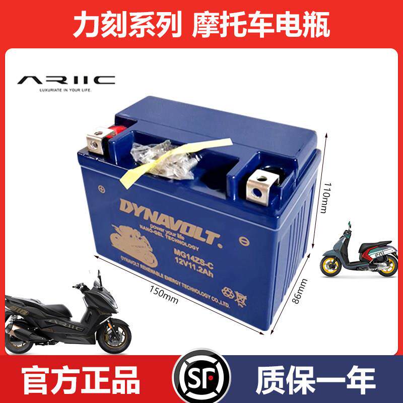 力刻318摩托车电瓶立刻108及美318GT 125朱丽奥 免维护启动蓄电池