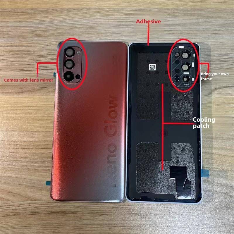 适用于Reno3Pro原装后盖玻璃Reno3活力版拆装手机电池盖K7壳后屏