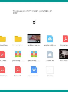 sEMG肌电传感器肌肉电传感器 表面肌电信号采集 肌电信号开发套件