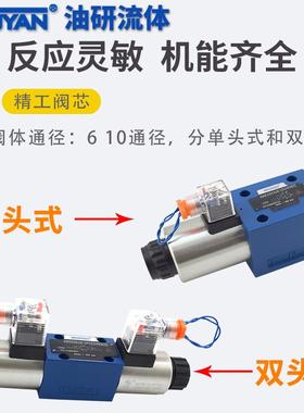 6通径4WE10D液压阀4WE6E61B G J H M电磁F换向阀3 4WE6D6X/EG24 A