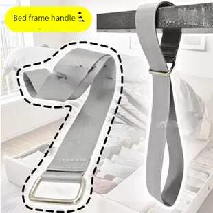 高箱床拉绳气动罗纹提升带加厚织物床罗纹架布手配件