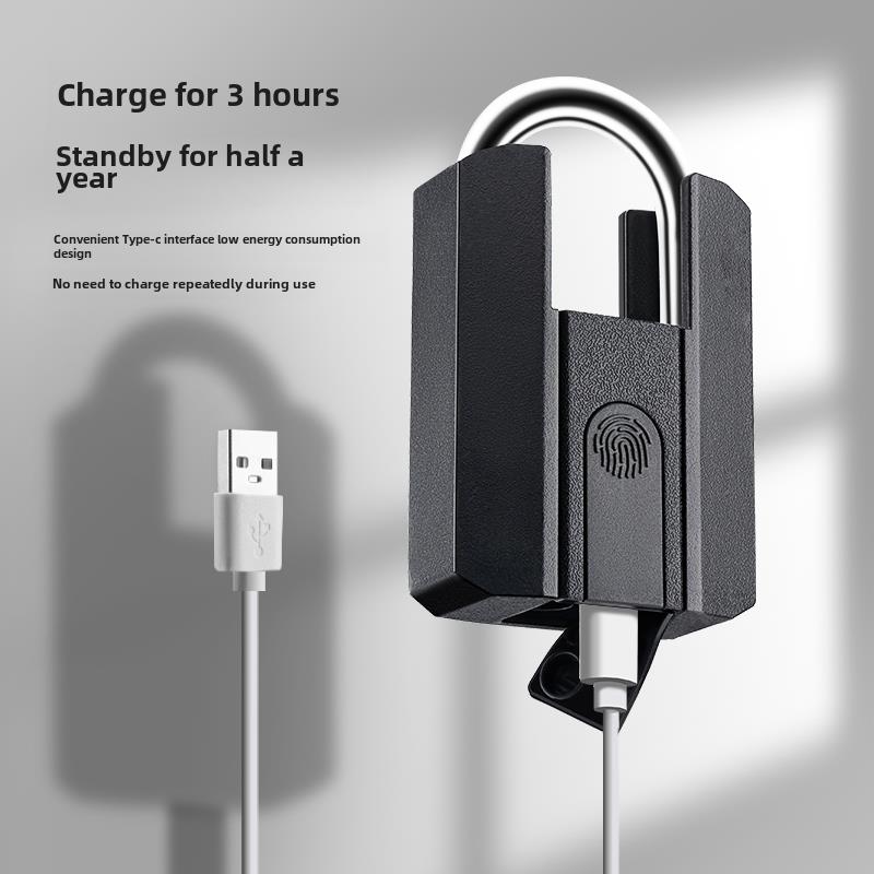 户外防水指纹挂锁智能遥控防盗门锁大庭院仓库带钥匙数字大锁