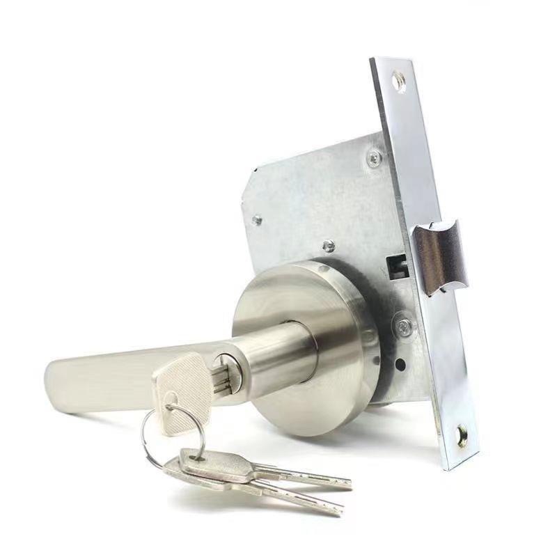 过道锁带钥匙防火门锁改装加锁芯逃生门锁走廊过道门锁整套通用型