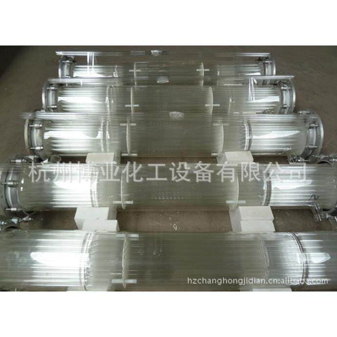 专业高硼硅玻璃冷凝器5平方列管冷凝器耐高温玻璃冷凝器