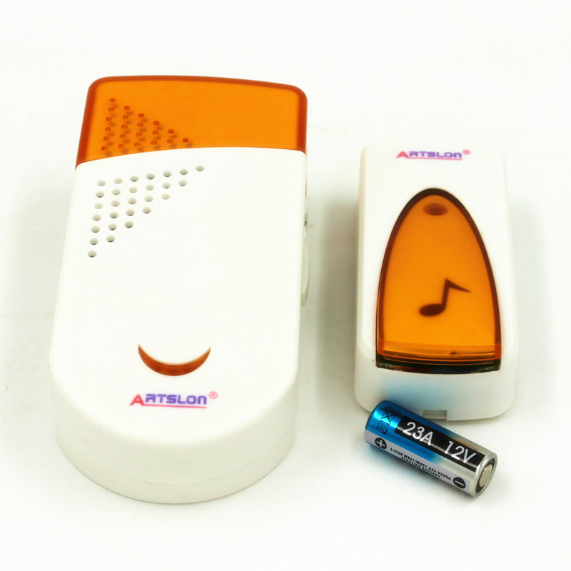 雅斯朗无线门铃家用不用电池 远距离穿墙O老人呼叫器 一托一