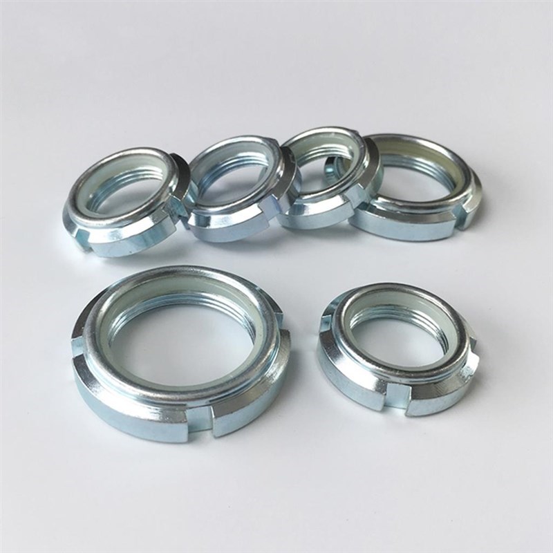 精密U型开槽轴承圆螺母自锁螺帽FUNT/FUNTC12/15L M10-0.75 M12 1