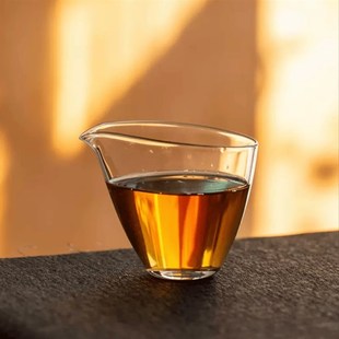 耐热玻璃公道杯加厚分茶器水滴公杯耐热茶海家用功夫茶具茶海