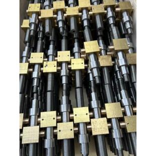 定制不锈钢304梯形丝杆/T型螺杆/粗牙梯形扣丝杆配套圆螺母铜螺母