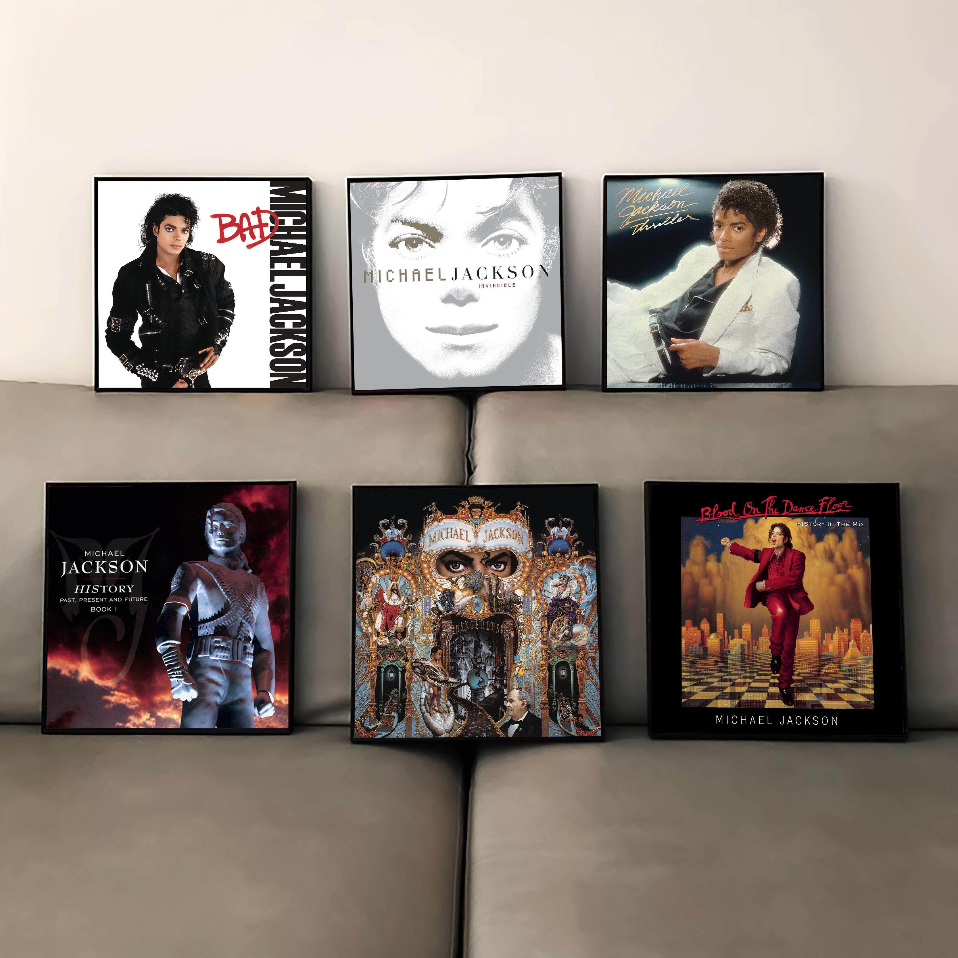 迈克尔杰克逊专辑封面周边海报挂画音乐酒馆装饰画KTV宿舍墙壁画