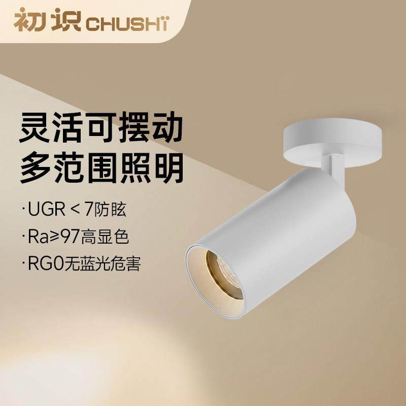 初识灯具 LED射灯明装cob天花板灯客厅背景墙照画 画灯暗装过道聚,家装灯饰光源,明装射灯,淘宝优惠券,粉丝福利购,淘宝优惠卷