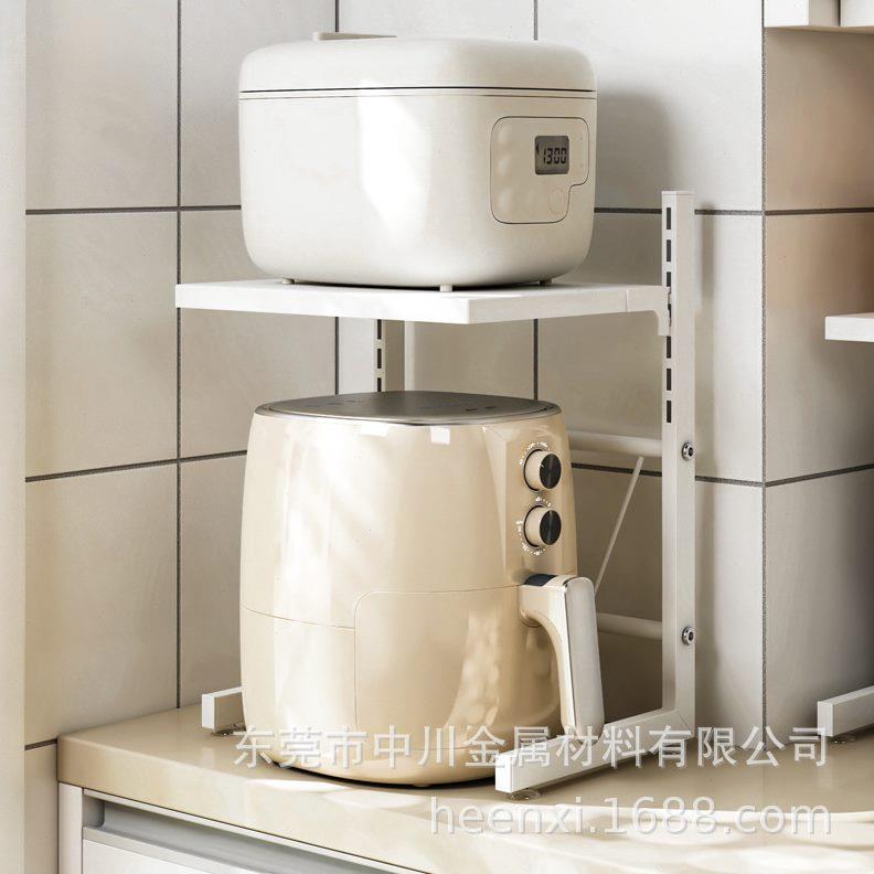 电饭煲架子置物架厨房用品放空气炸锅子家用台面分层支架微波炉收