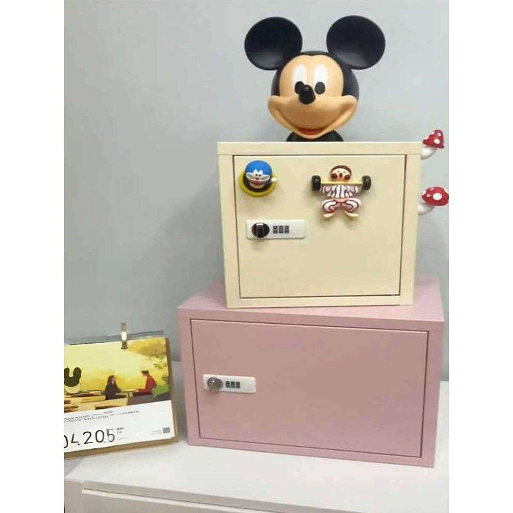 桌面小型铁皮柜信盘收纳盒密码锁储物置物柜化妆品A4纸学生保险柜,收纳整理,收纳柜,淘宝优惠券,粉丝福利购,淘宝优惠卷