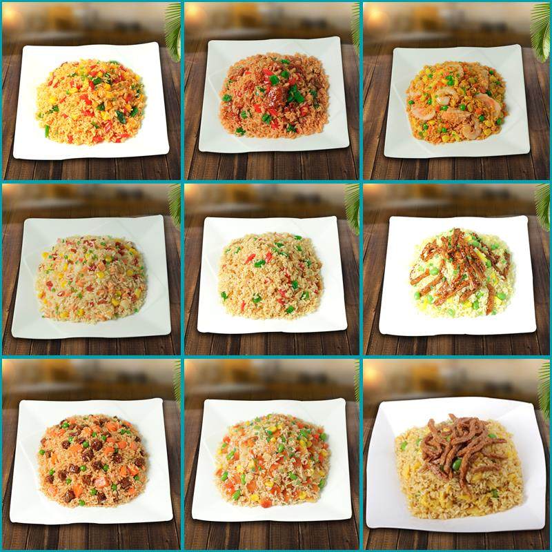 新款仿真食品扬州炒饭牛肉炒饭蛋炒饭模型餐厅摆设道具拍摄装饰