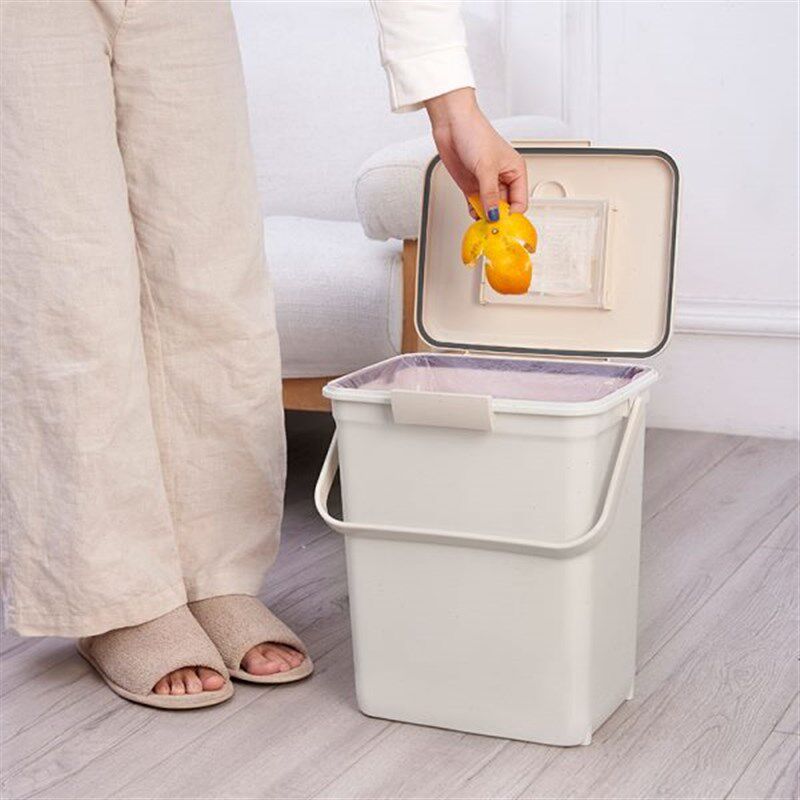 密封防臭垃圾桶带盖手提式大容量家用客厅厨房厨余桶防猫狗宠物翻