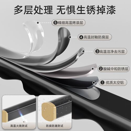 晾衣架墙上固定式晾衣杆阳台顶装室内家用晒衣杆一根凉衣悬挂吊杆