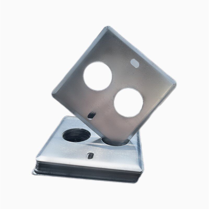 86型双孔盖板铁盒金属盖板八角接线盒盖板暗盒86明盒镀Z锌盖板双