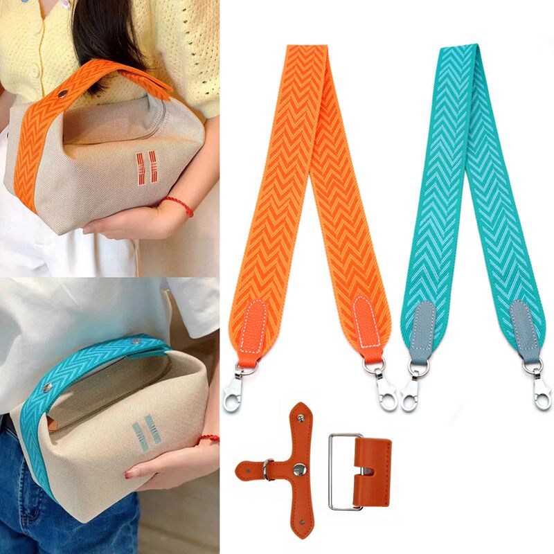 饭盒包改造帆布宽肩带可定制加长斜挎带配件条纹织带包带加宽加厚