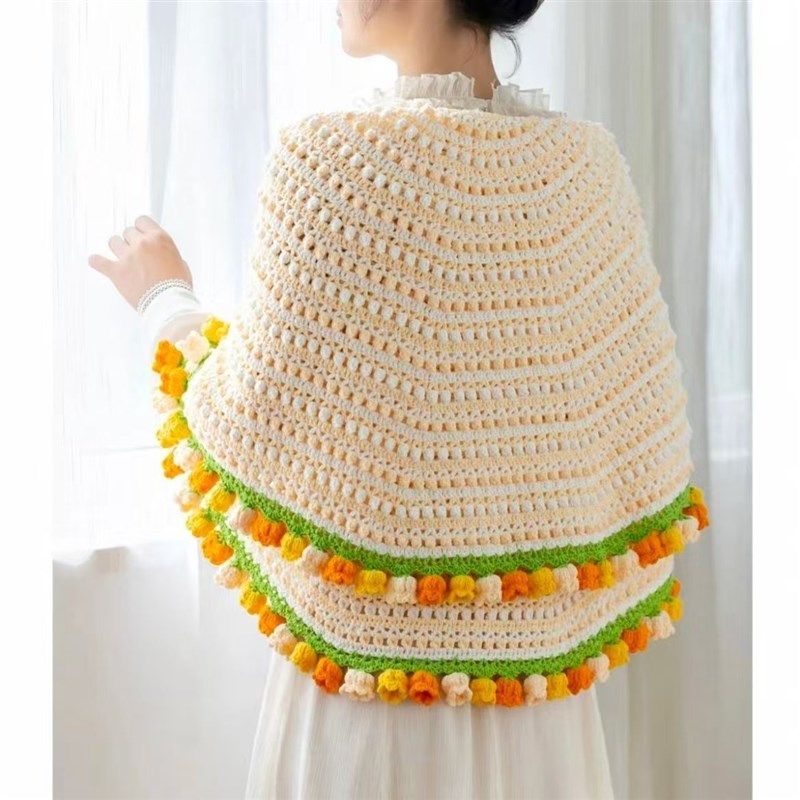 勾线手工编织毯子爆米花缤纷铃兰花束毯毛线编织diy钩针新款刺绣,服饰配件/皮带/帽子/围巾,DIY编织材料包,淘宝优惠券,粉丝福利购,淘宝优惠卷