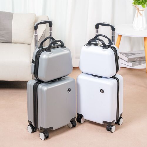 14寸小b型行李箱20x30x40春秋航空拉杆旅行可登机箱13寸手提小皮