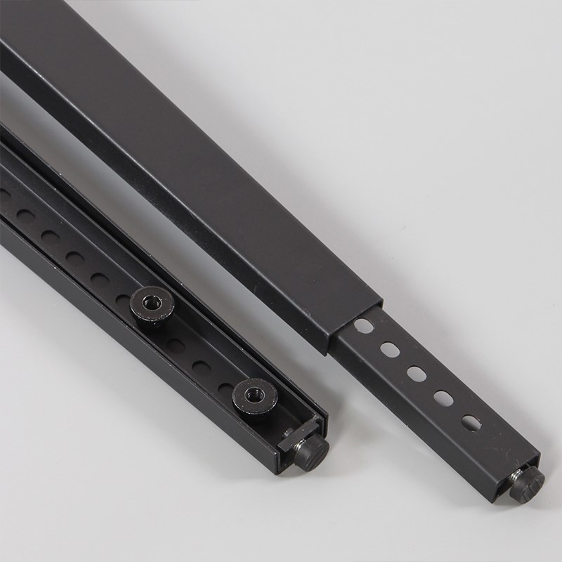 免打孔金属可调节伸缩铁艺桌腿夹具式支架电脑桌脚架支架腿