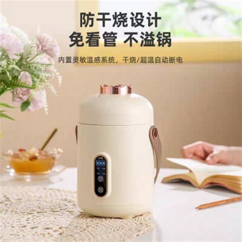 智能小电炖锅煮粥神器家用多功能迷你便携式炖煮锅煲汤熬粥杯0.9L