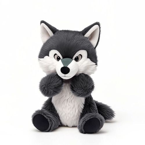 大灰狼小公仔毛绒玩具可爱动物宝宝安抚玩偶抱睡娃娃儿童节送孩子