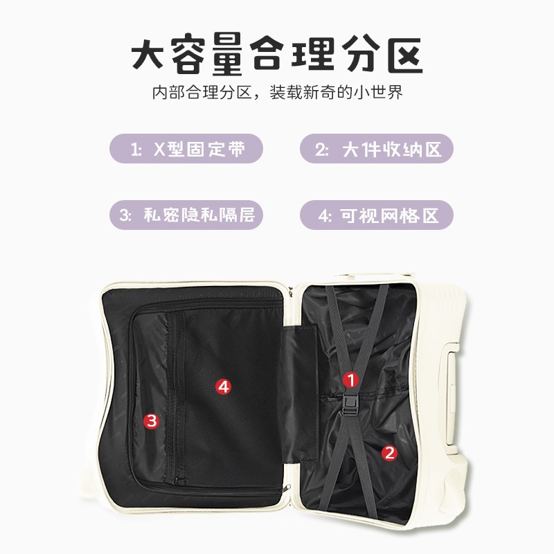 儿童行李箱可坐骑女孩小型22寸宝宝旅行箱遛娃迷你拉杆箱24寸男孩