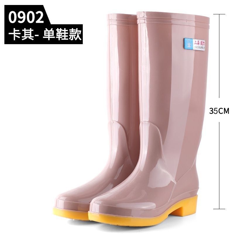 新款雨鞋女士高筒水鞋女雨靴长筒牛筋底胶靴春秋短筒水靴防滑防水