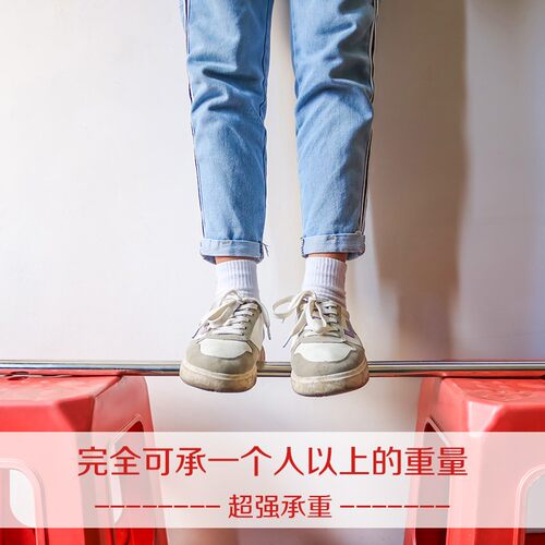 1支正体非伸缩304不锈钢晾衣撑衣杆焊接S型叉头特厚重470克1.36cm