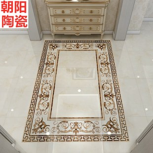 400x800拼花地砖波导线瓷砖 客厅餐厅造型地砖走廊过道玄关拼花砖