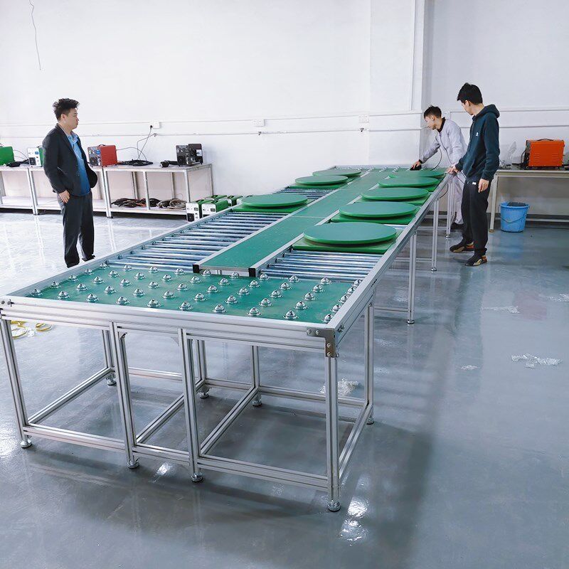 组装流水线车间装配线倍速链自动化生产线拉线无动力流水线滚筒线