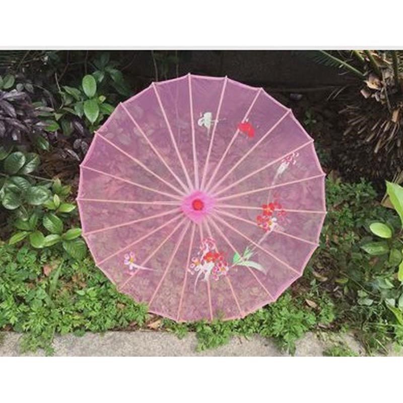 新款舞蹈伞透明伞工艺古典伞江南雨花伞演出道具伞透明伞儿童