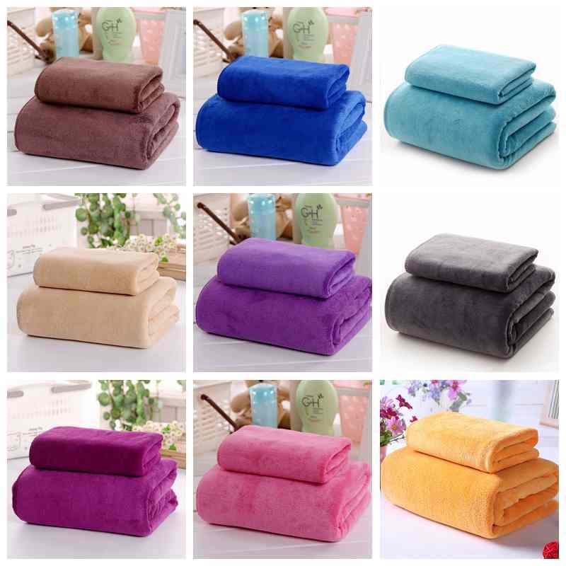 美容院浴巾毛巾两件套铺床专用大毛巾按摩床单加厚比纯棉吸水柔软