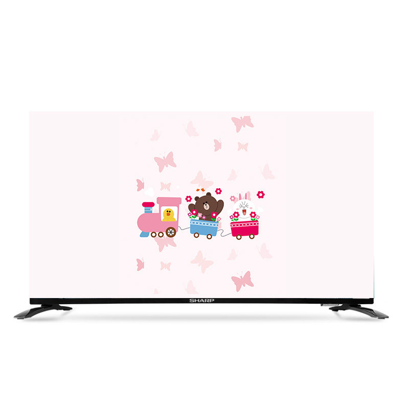 电视机罩防尘罩挂式液晶55英寸50曲面布艺65绒布电视机保护套壁挂