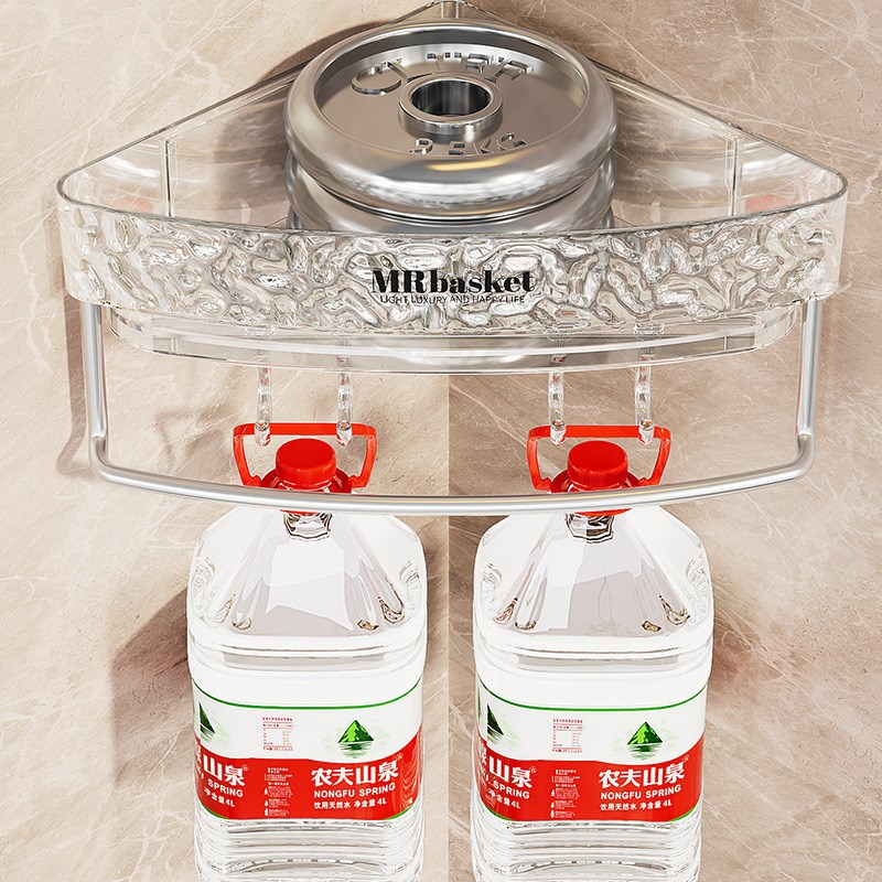 卫生间三角置物架浴室厕所洗手间洗漱台淋浴房架子壁X挂免打孔收