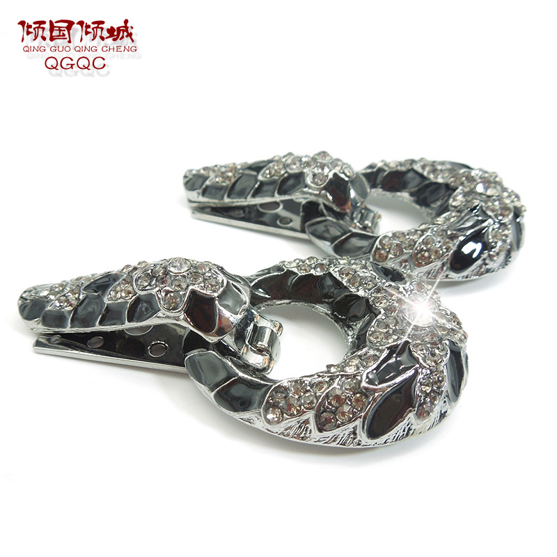 纽扣韩版大衣女水钻扣子搭扣鸭嘴扣皮草装饰扣