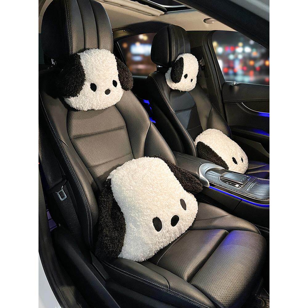 汽车座椅头枕车用护颈枕车载腰靠枕车内一对可爱卡通脖子枕头女生