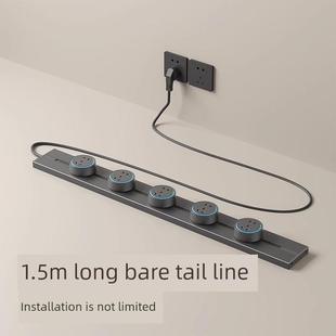 穆林森可移动轨道插座与电线家庭餐具柜厨房轨道表面安装 滑动带配